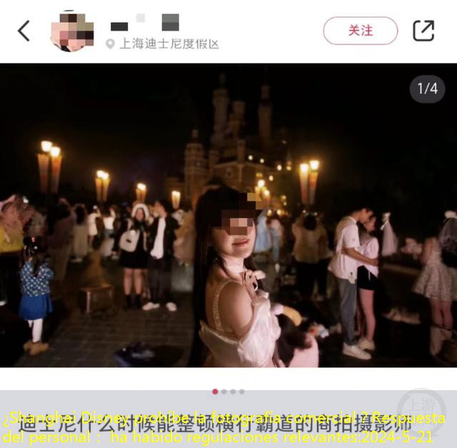 ¿Shanghai Disney prohíbe la fotografía comercial？Respuesta del personal： ha habido regulaciones relevantes